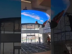 schermo a LED flessibile verticale per la pubblicità interna